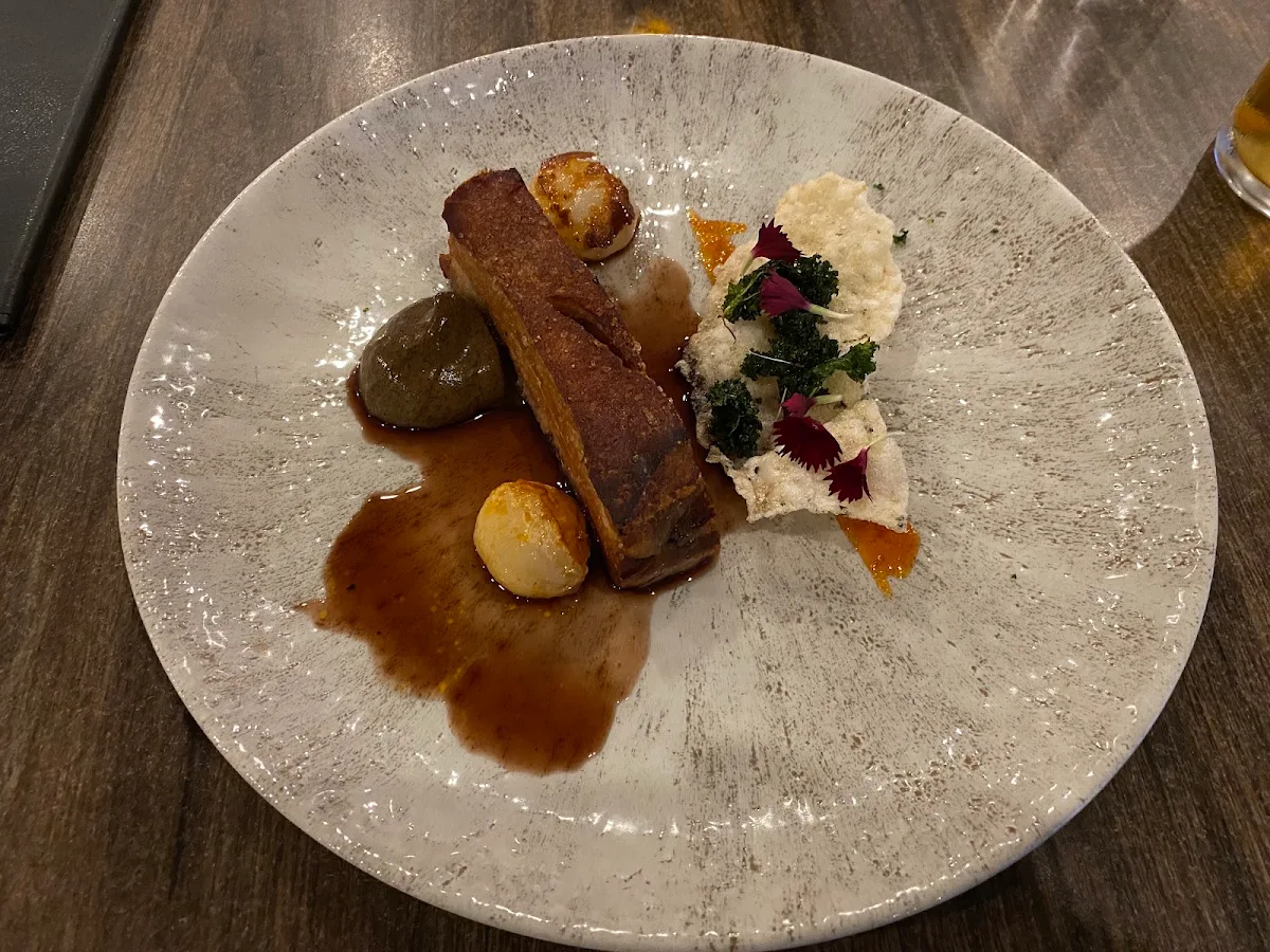 Pork Belly & Scallops, Mozzafiato @ Elite Gold Coast
