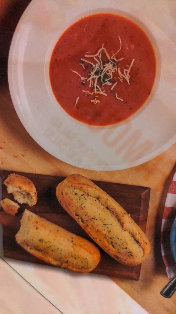 Roasted Garlic Tomato Soup, East Side Mario's