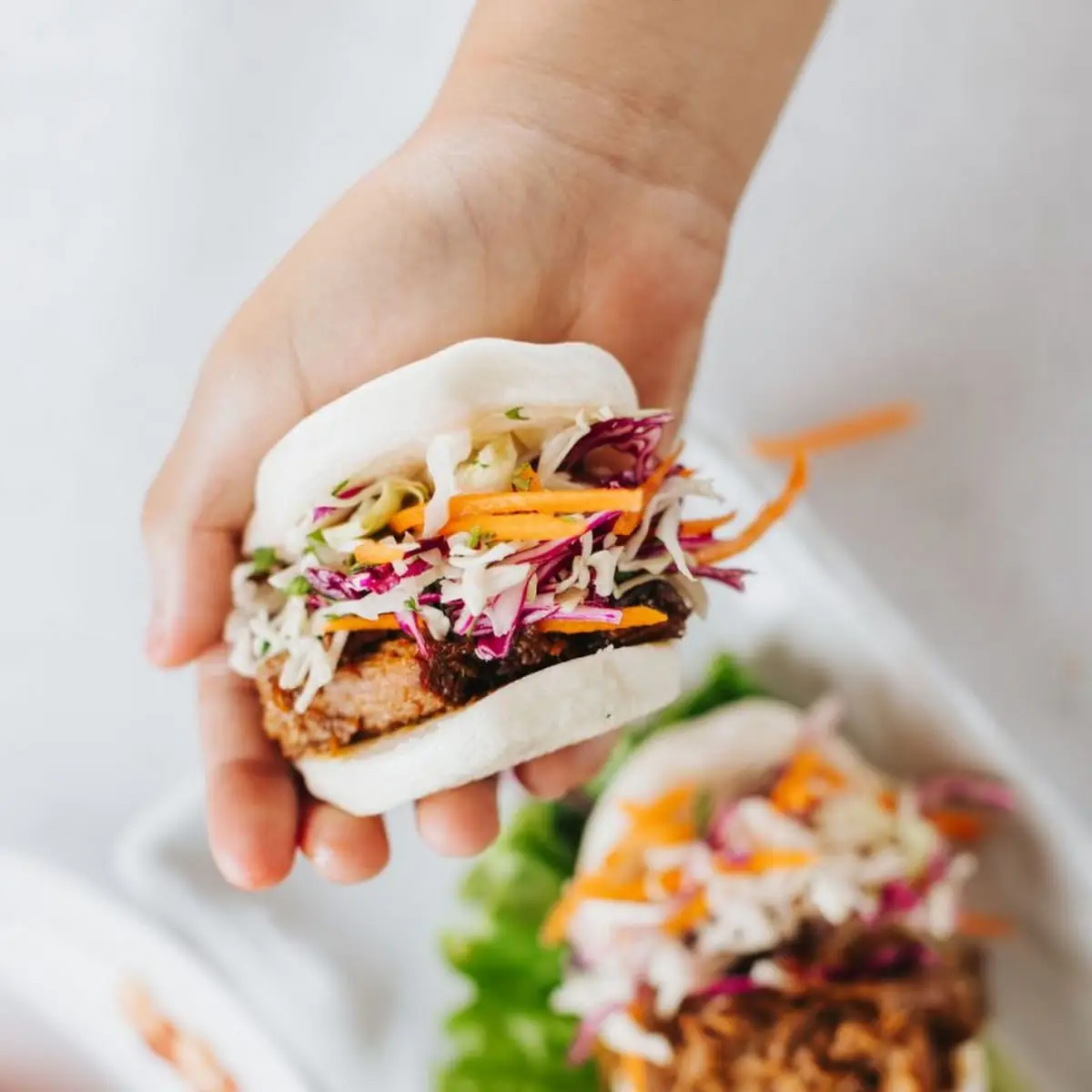Kanpyo Carnitas in Bao Buns