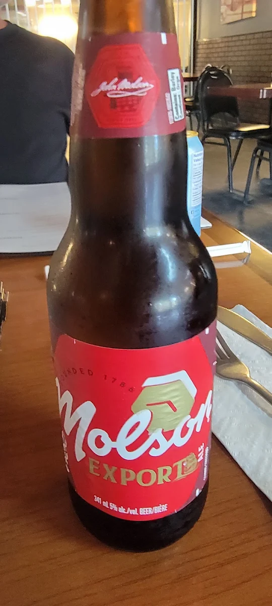 Molson Export Beer, J & A Bowers Restaurant