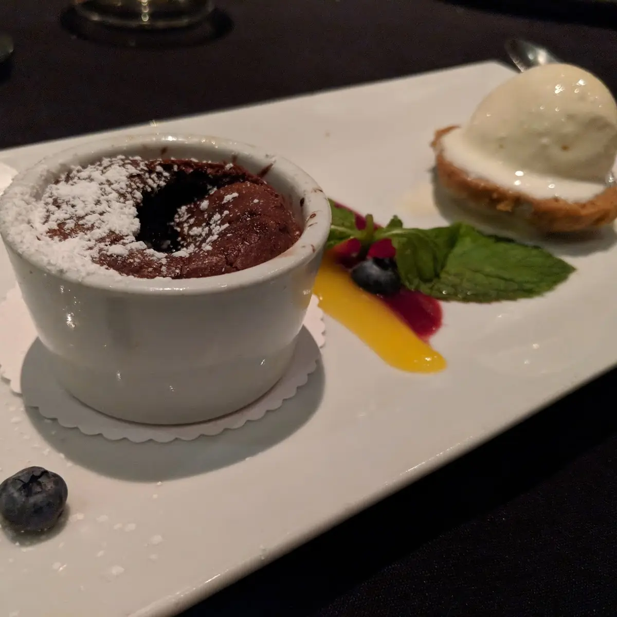 Warm Double Chocolate Fondant