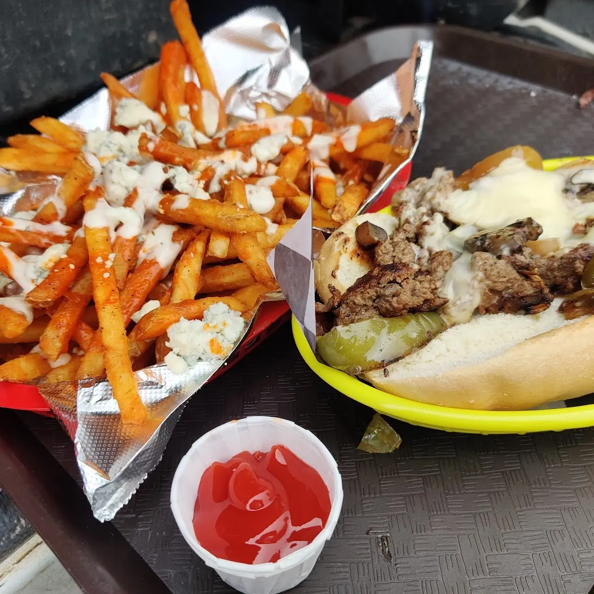 Philly Cheesesteak & Buffalo Fries