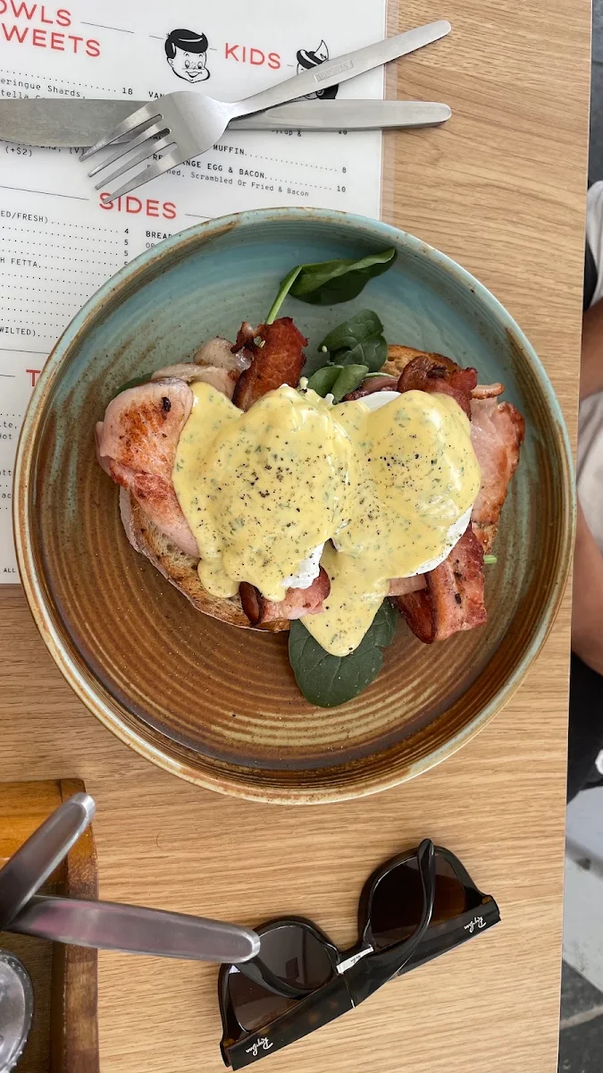 Eggs Benedict, Woodfired Mediterranean Grill & Cafe