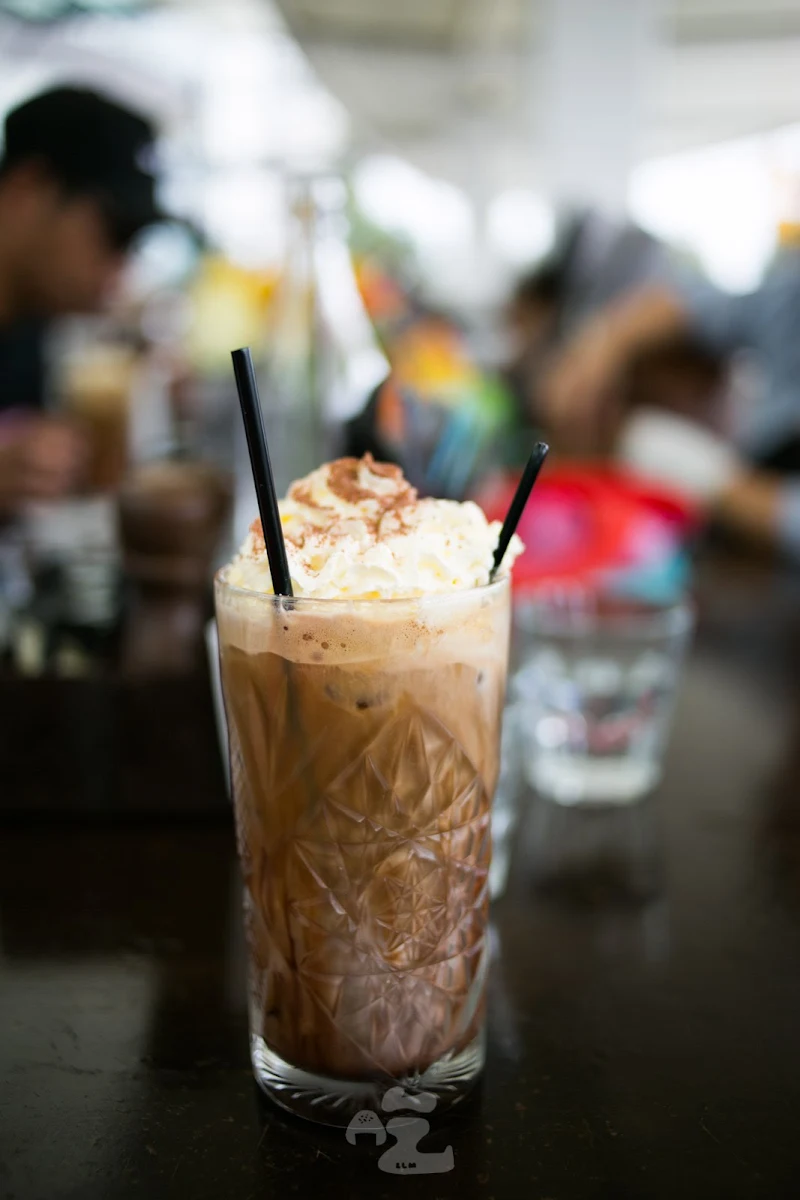 Iced Coffee, Woodfired Mediterranean Grill & Cafe