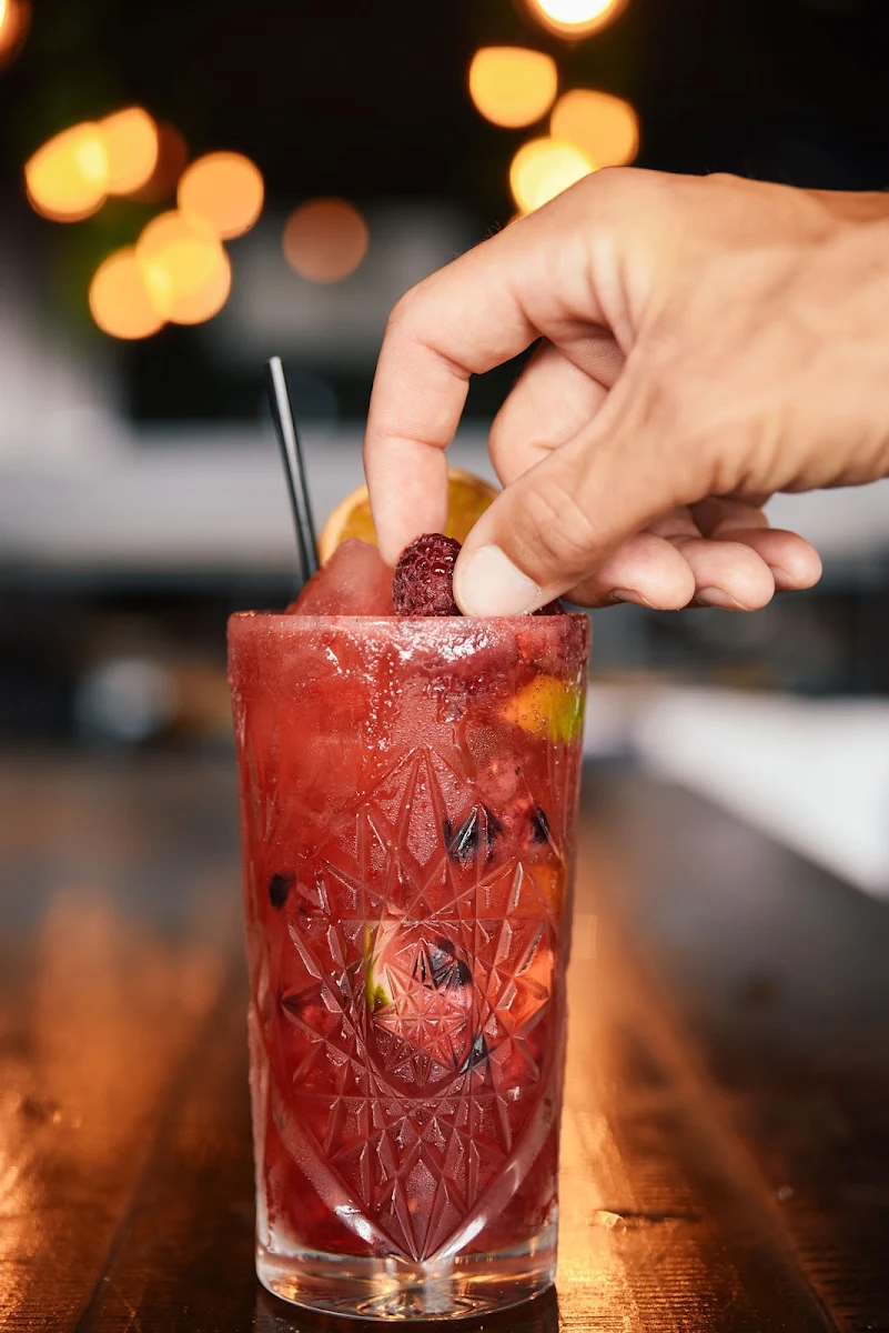 Passion Fruit Caipiroska, Woodfired Mediterranean Grill & Cafe