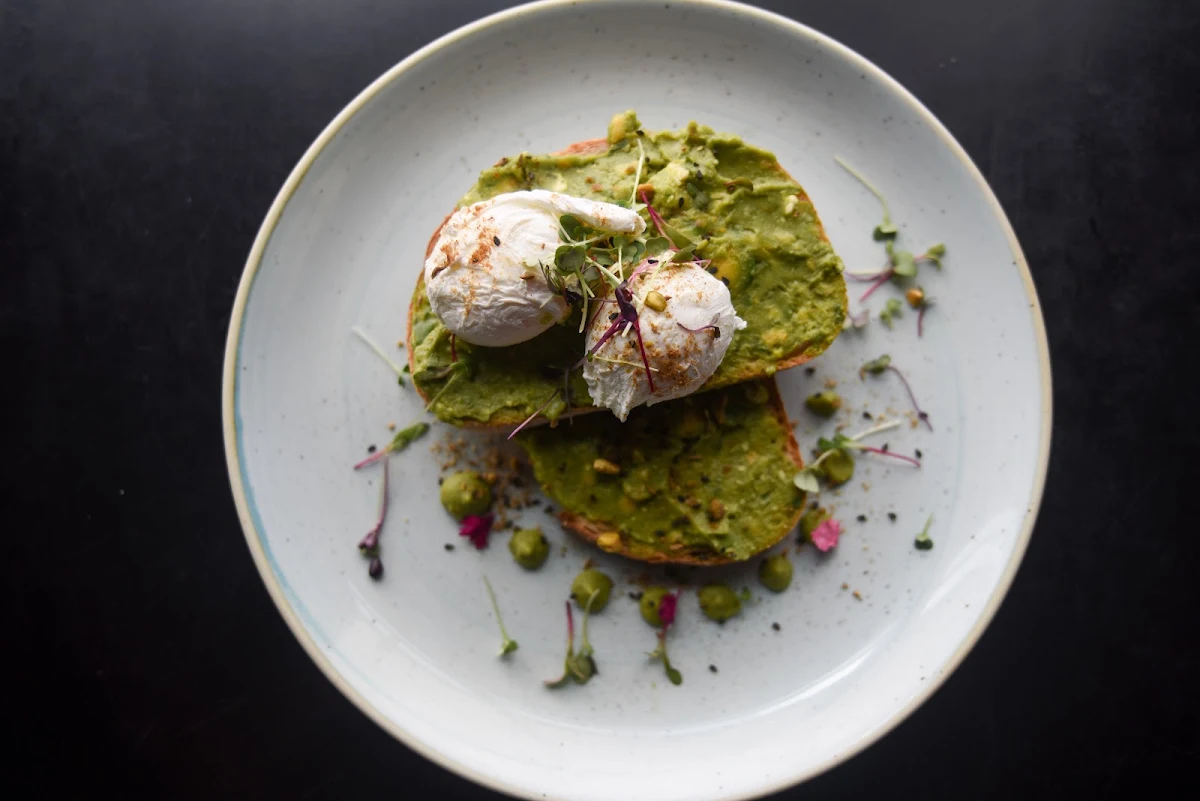 Smashed Avocado, Woodfired Mediterranean Grill & Cafe
