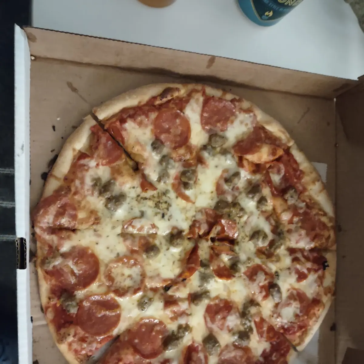 Sausage and Pepperoni Pizza