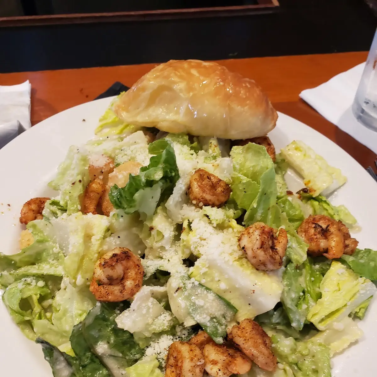 Caesar Salad w Fried Shrimp