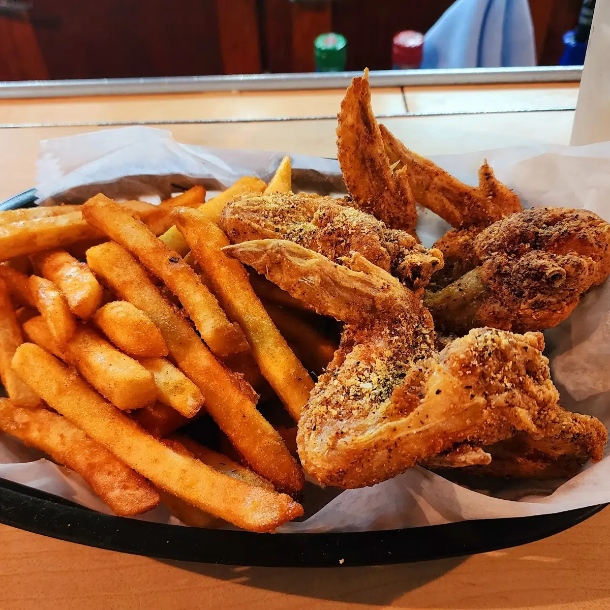Chicken Wings and Fries