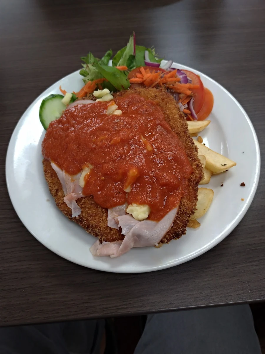 Chicken Schnitzel, St. George Bakehouse Café Pizzeria