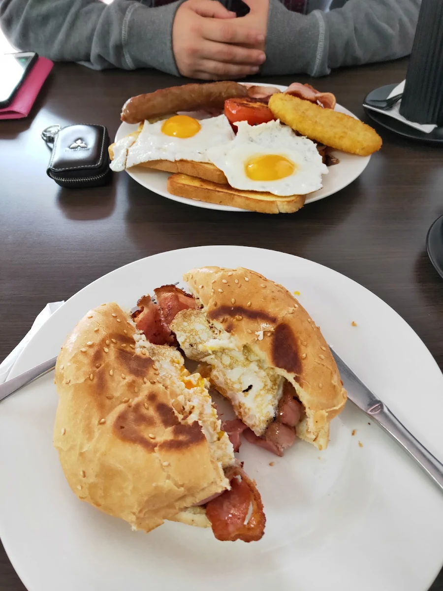 Egg and Bacon Roll, St. George Bakehouse Café Pizzeria