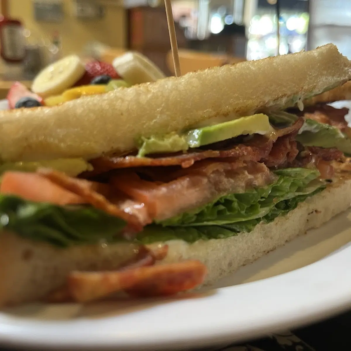 Bacon Lettuce Tomato Avocado Sandwich