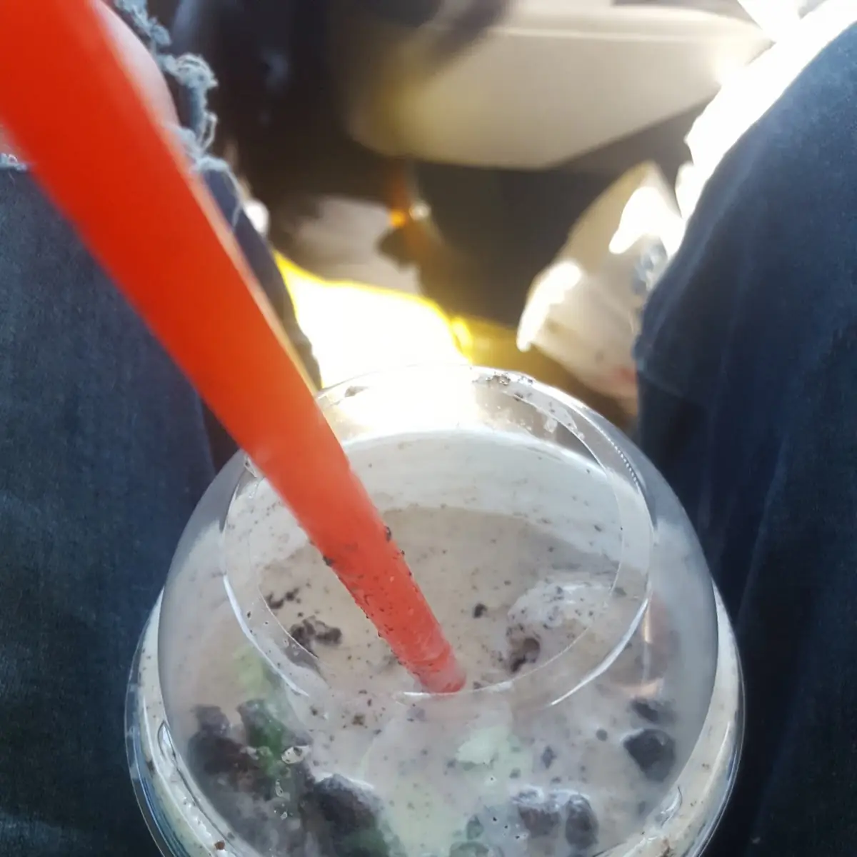 Sonic Blast Made with Oreo Cookie Pieces
