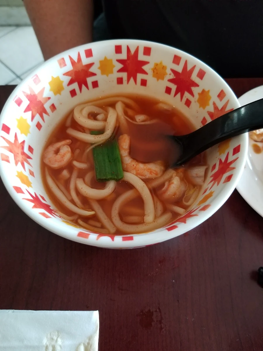 Spicy Shrimp Udon, Boaz Restaurant