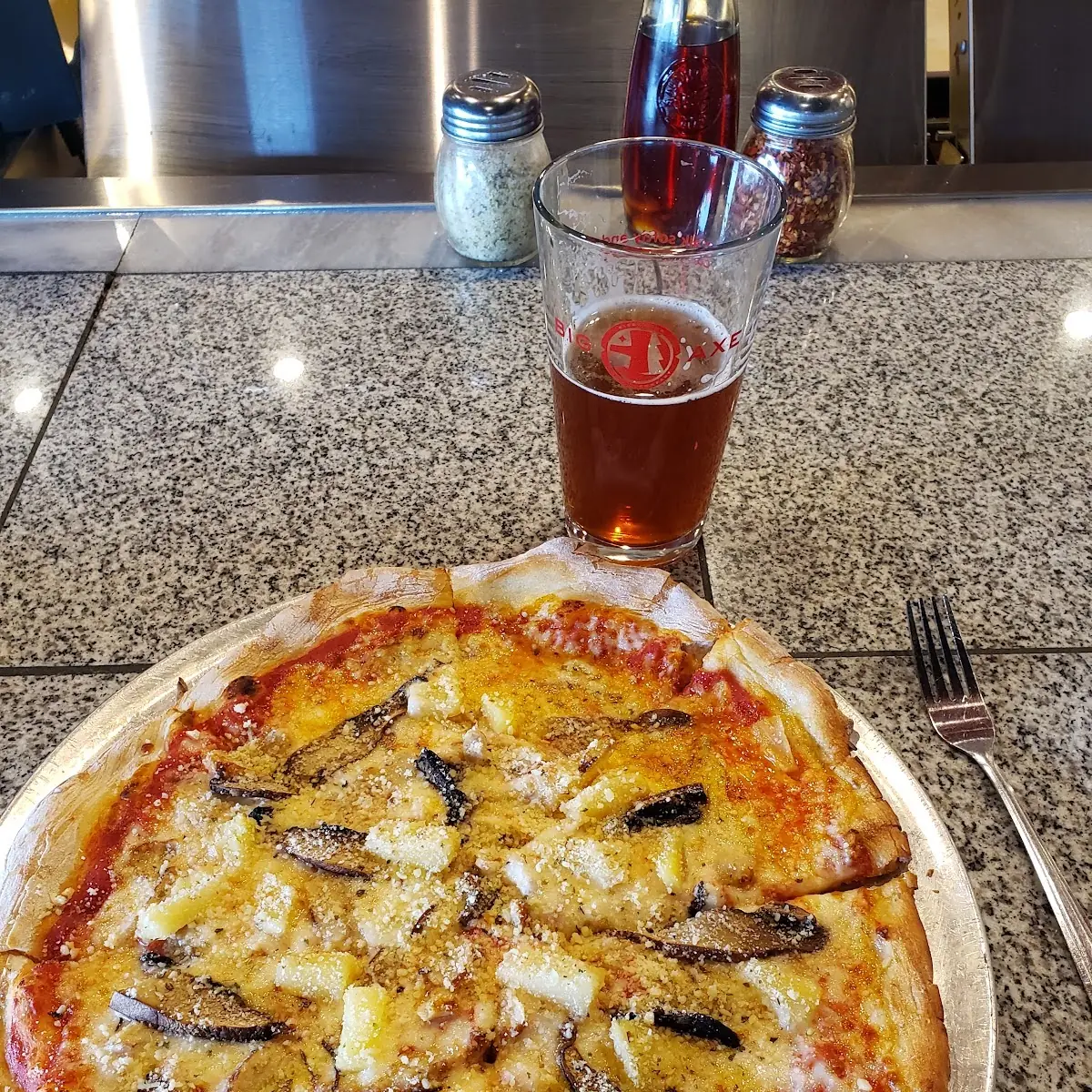Chicken Mushroom Pineapple Pizza