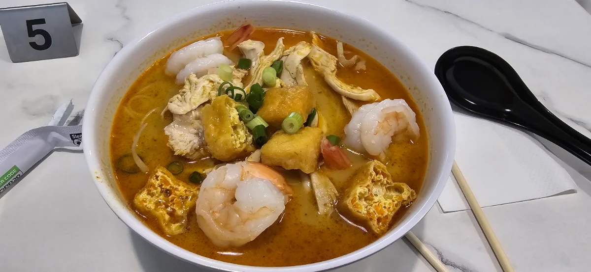 Steamed Chicken Laksa, POPO Gourmet