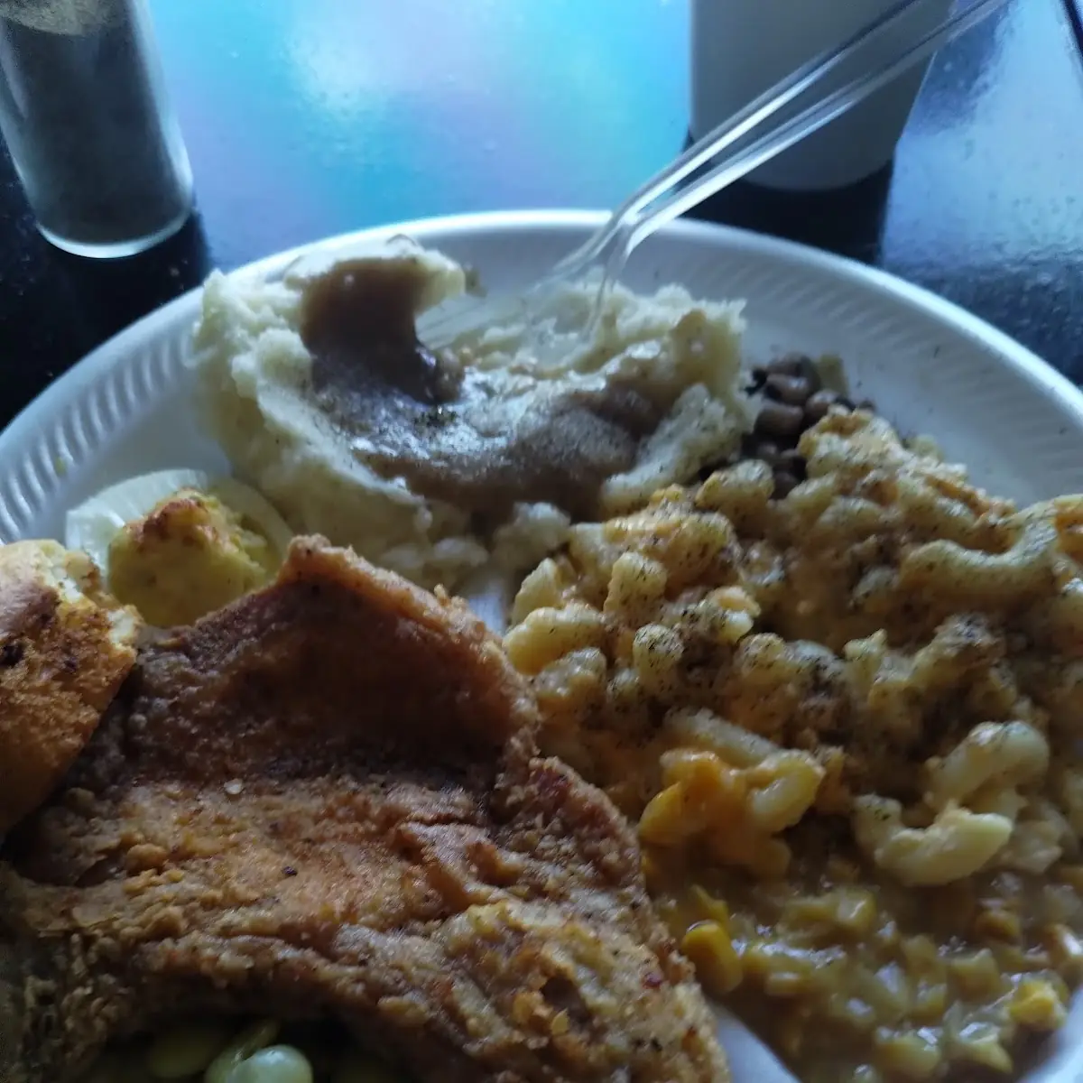 Fried Bone in Pork Chop from the Lunch Buffet