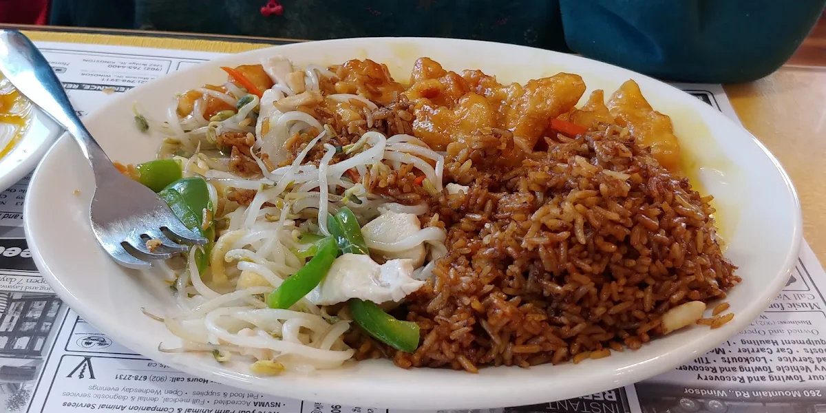 Fried Rice Lemon Chicken Chow Mein