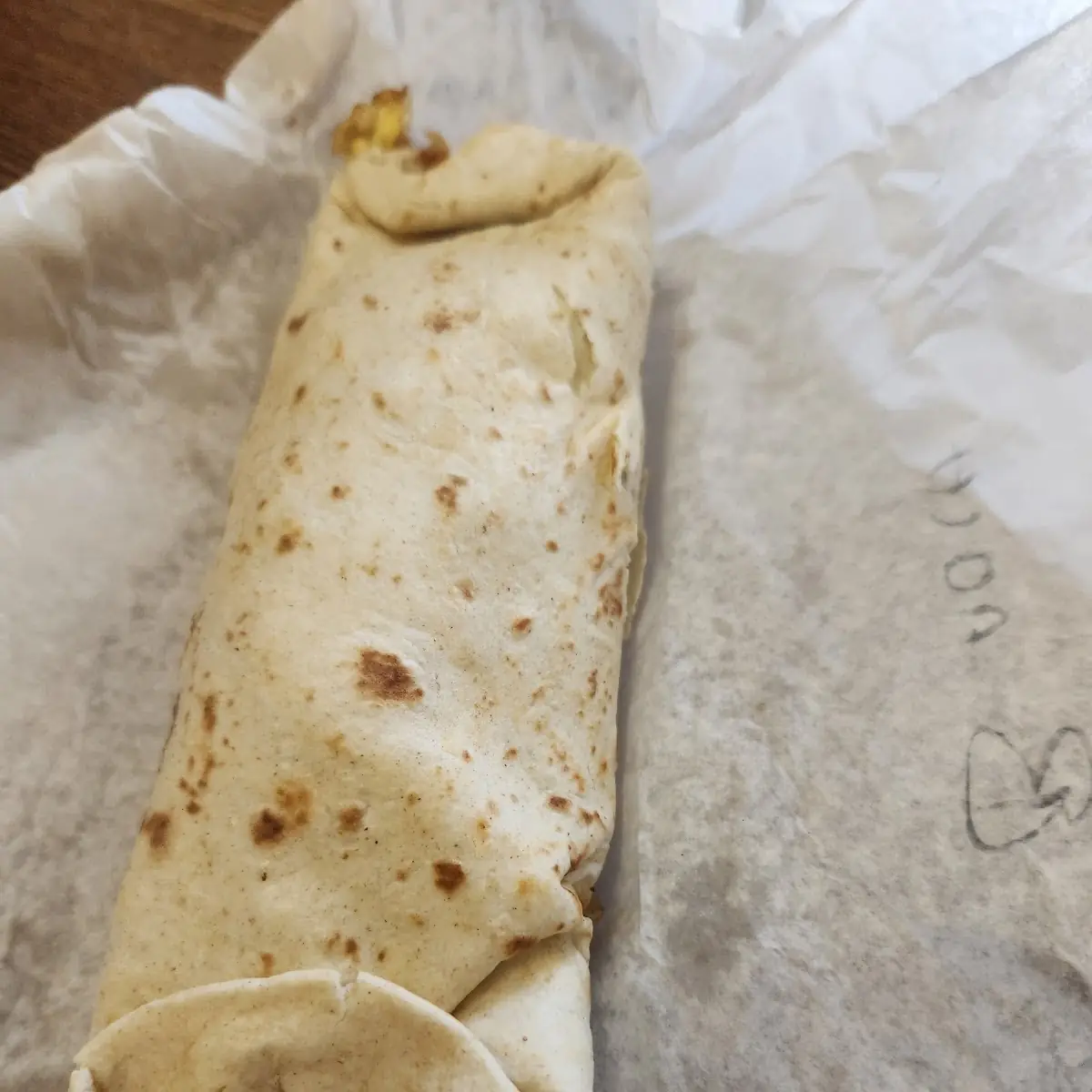 Bacon Egg Potato Burrito