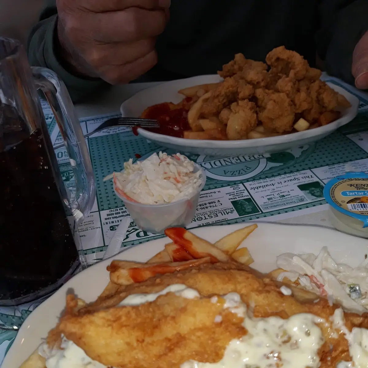 Fish and Chips and Tartar Sauce