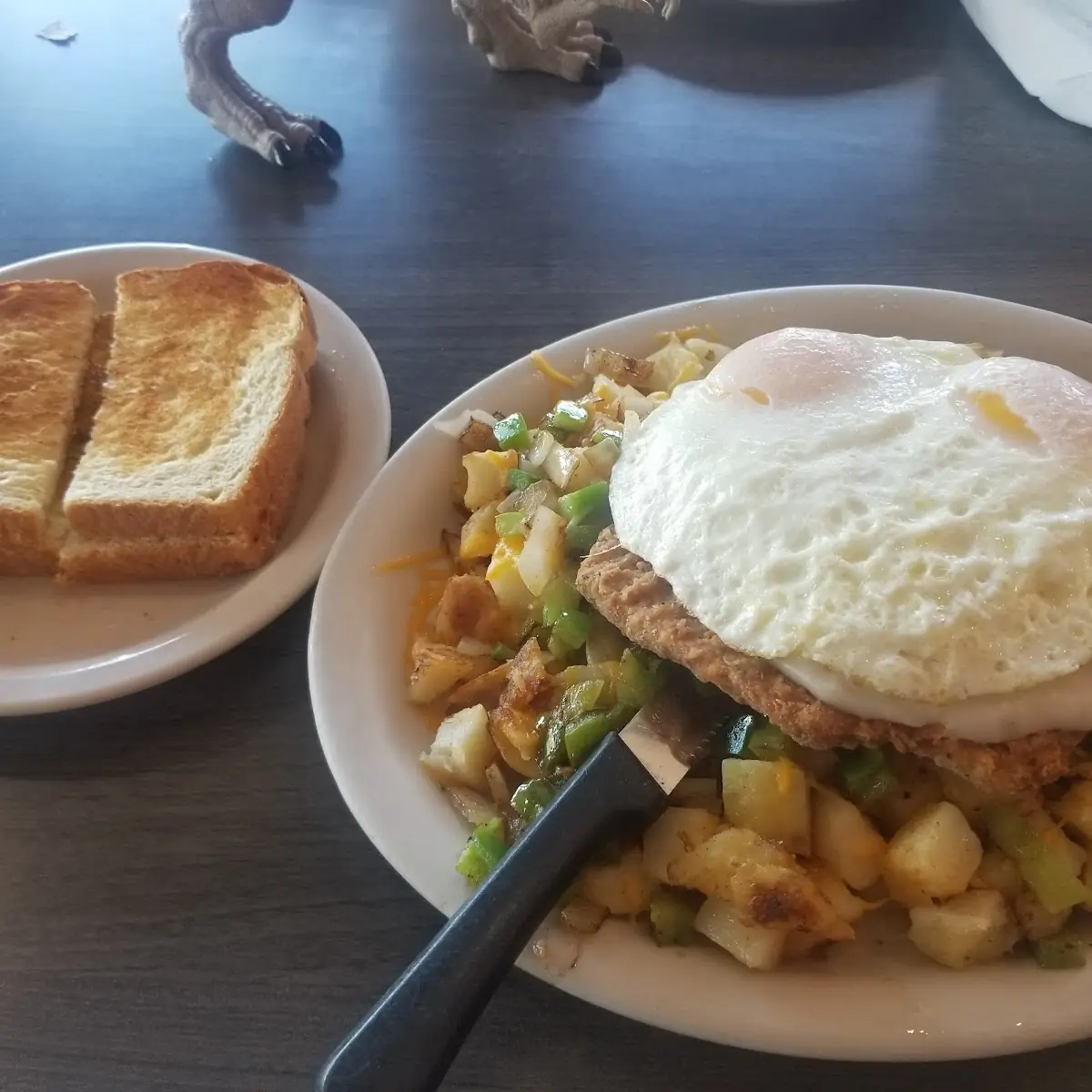 Chicken Fried Steak and Eggs Any Style