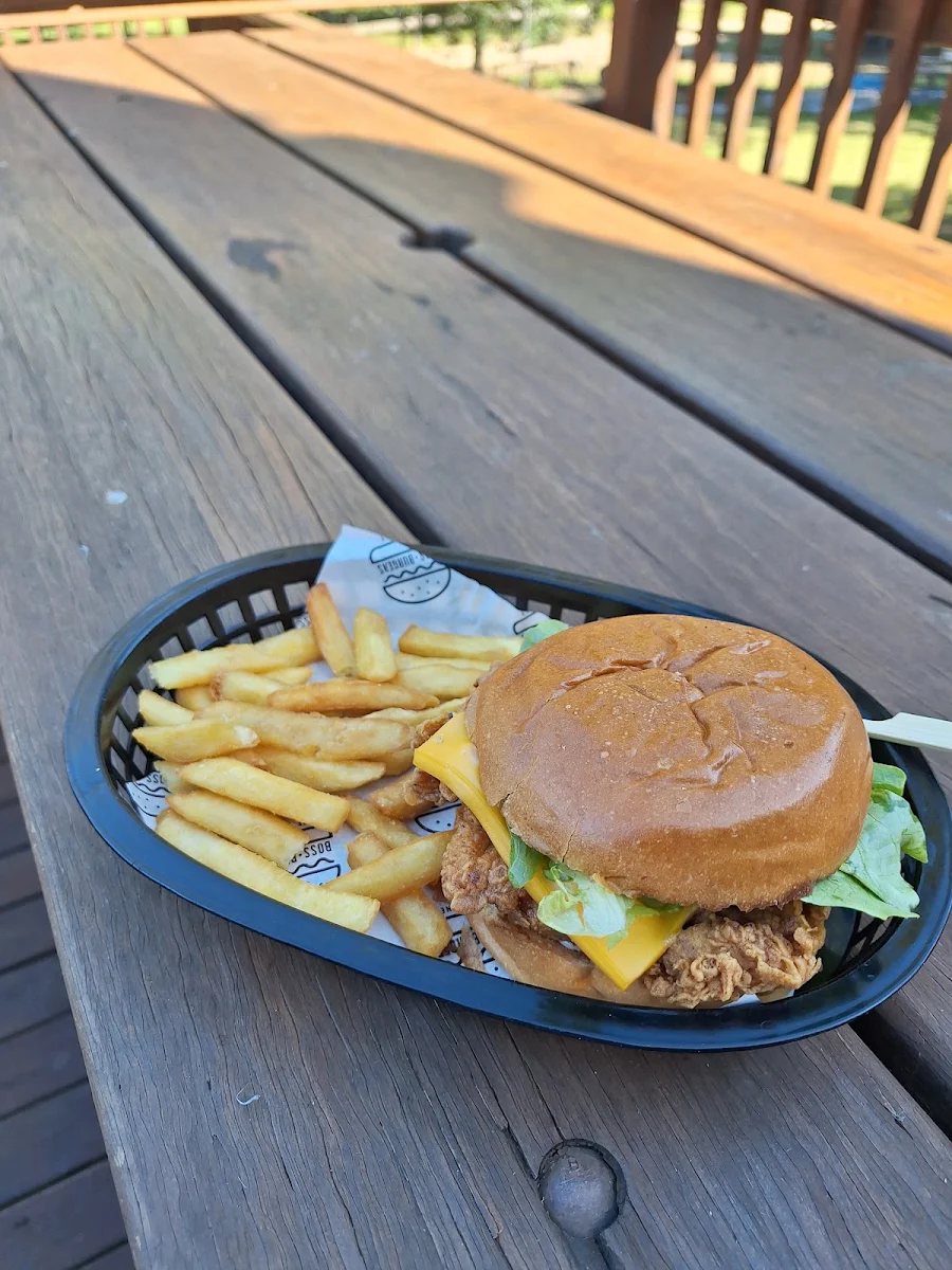 Crispy Chicken Burger Yummo, The Tropicana Hotel