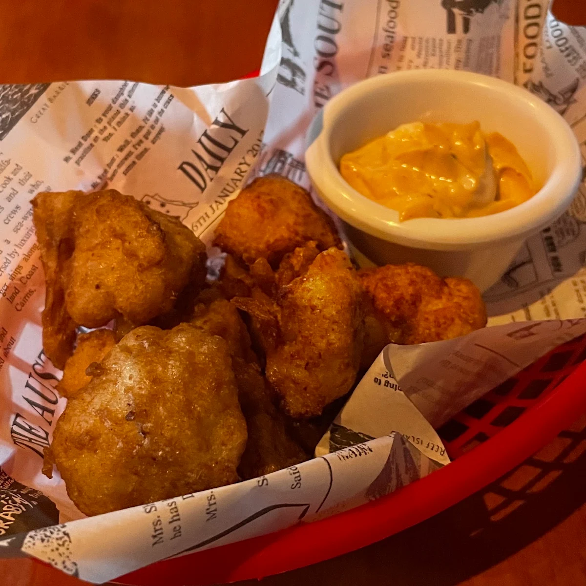 Spiced Cauliflower Bites with Chipotle Mayo