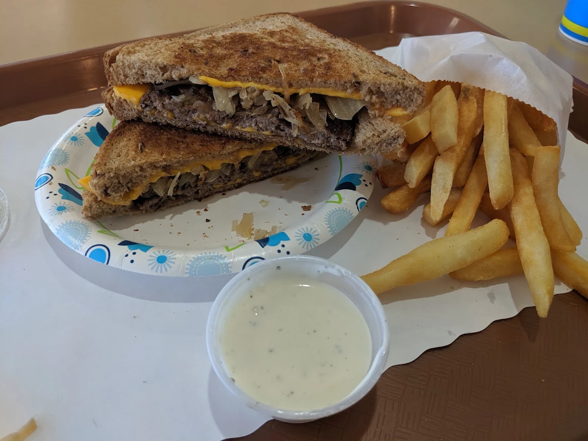 Patty Melt with Fries