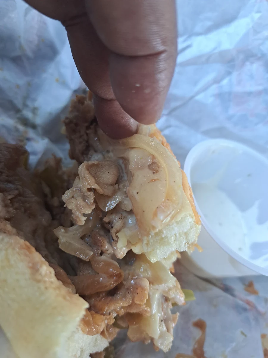 Chicken Philly Cheese Steak Sandwich Score 8 5