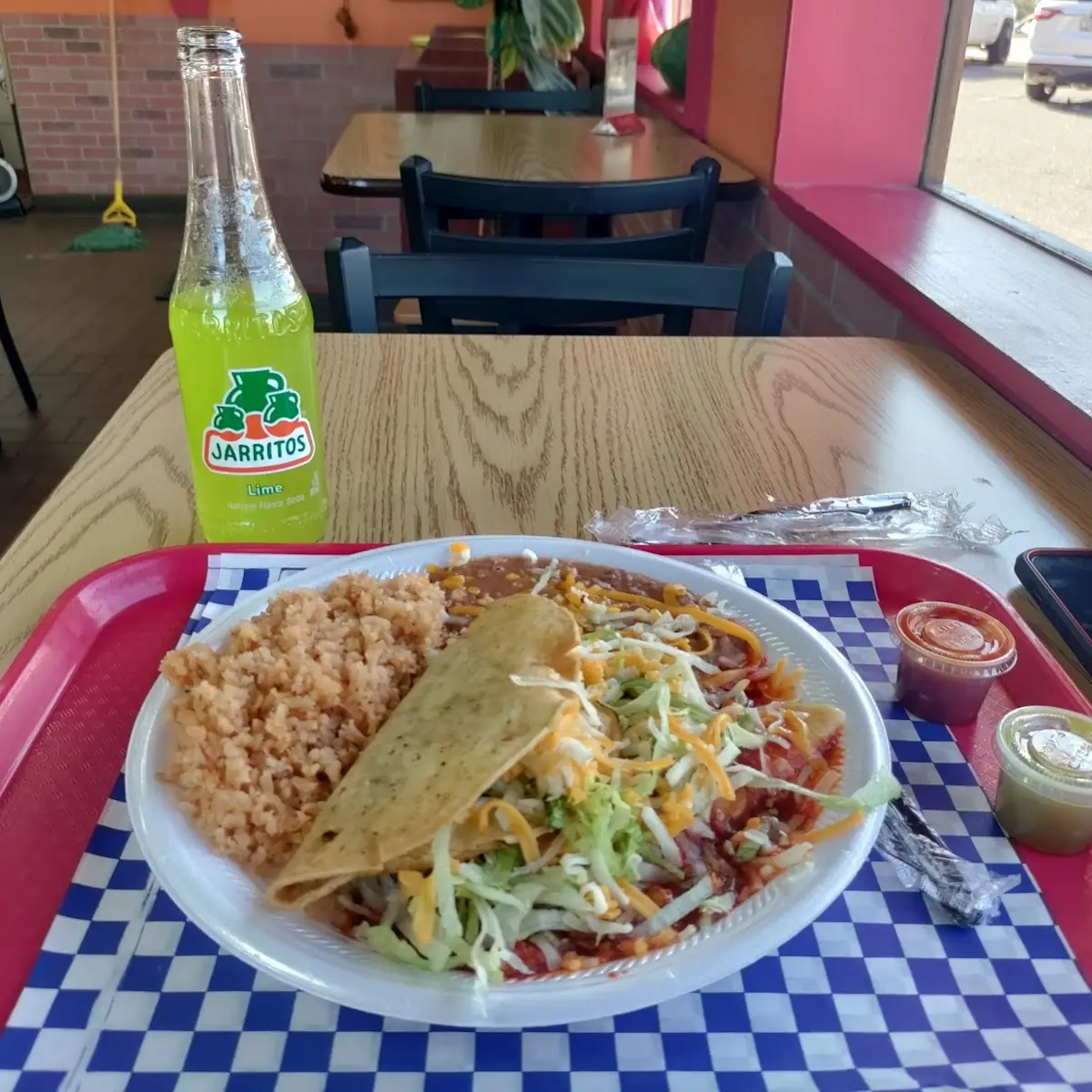Beef Taco and Enchilada Combo