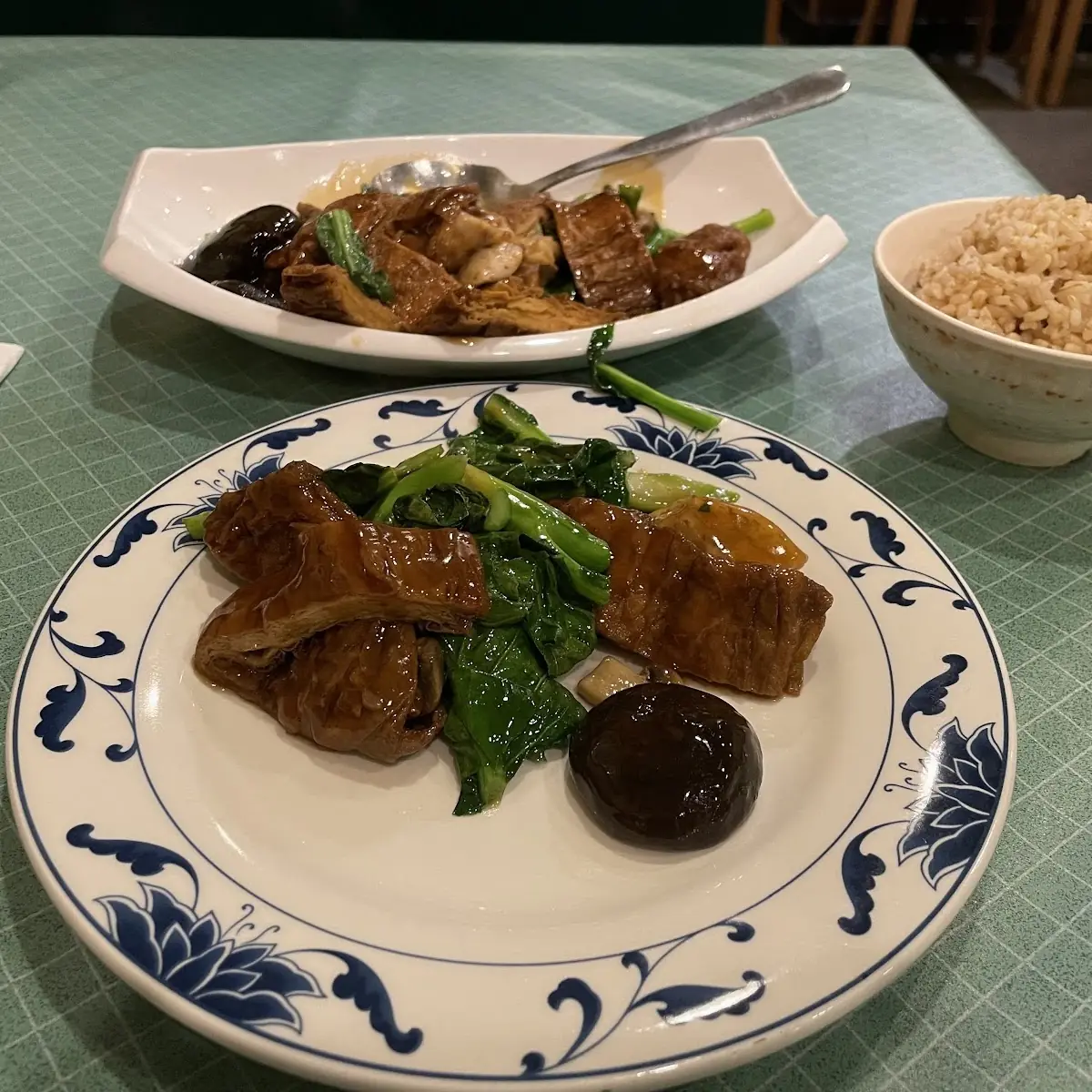 Veggie Duck with Chinese Broccoli