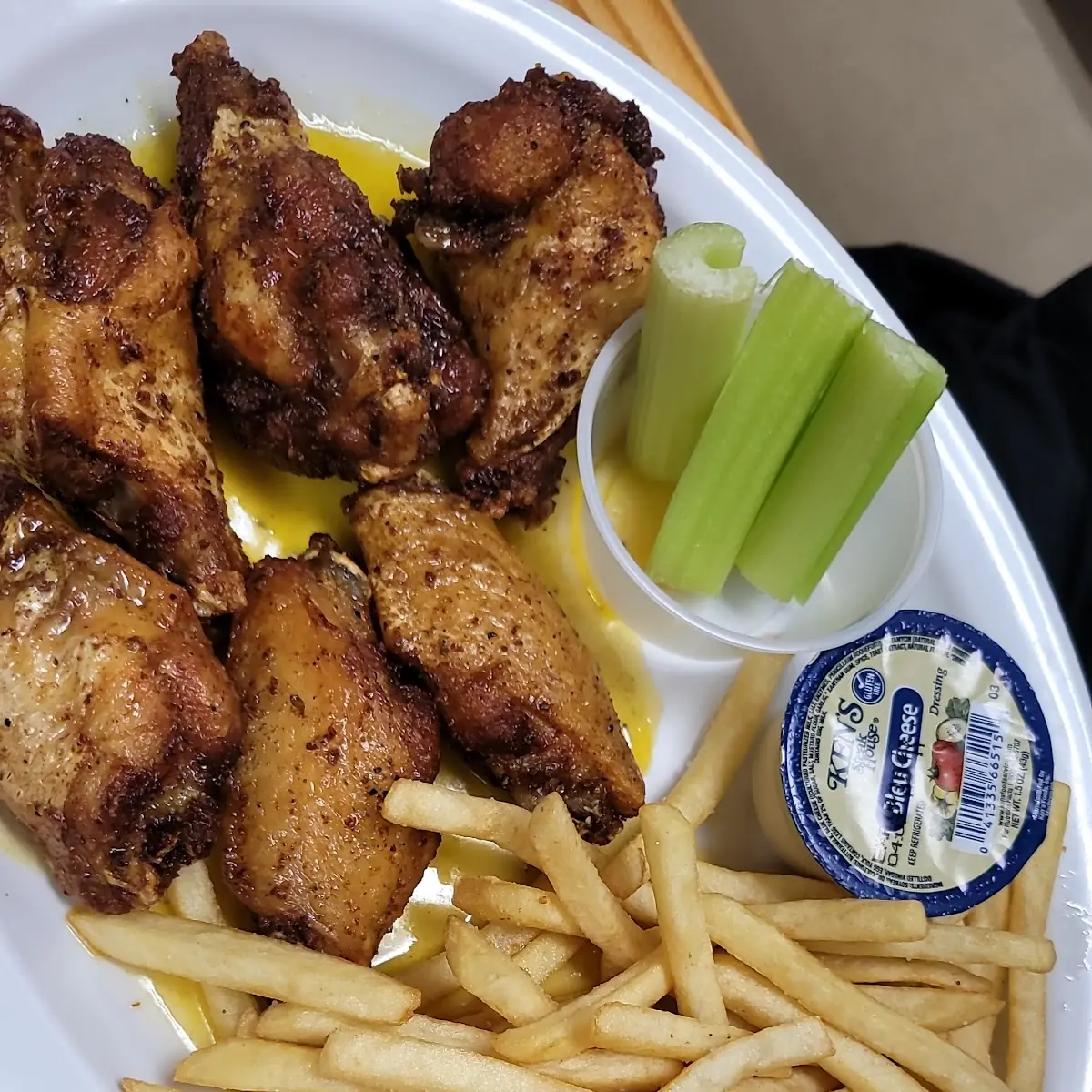 Lemon Pepper Wings and Fries