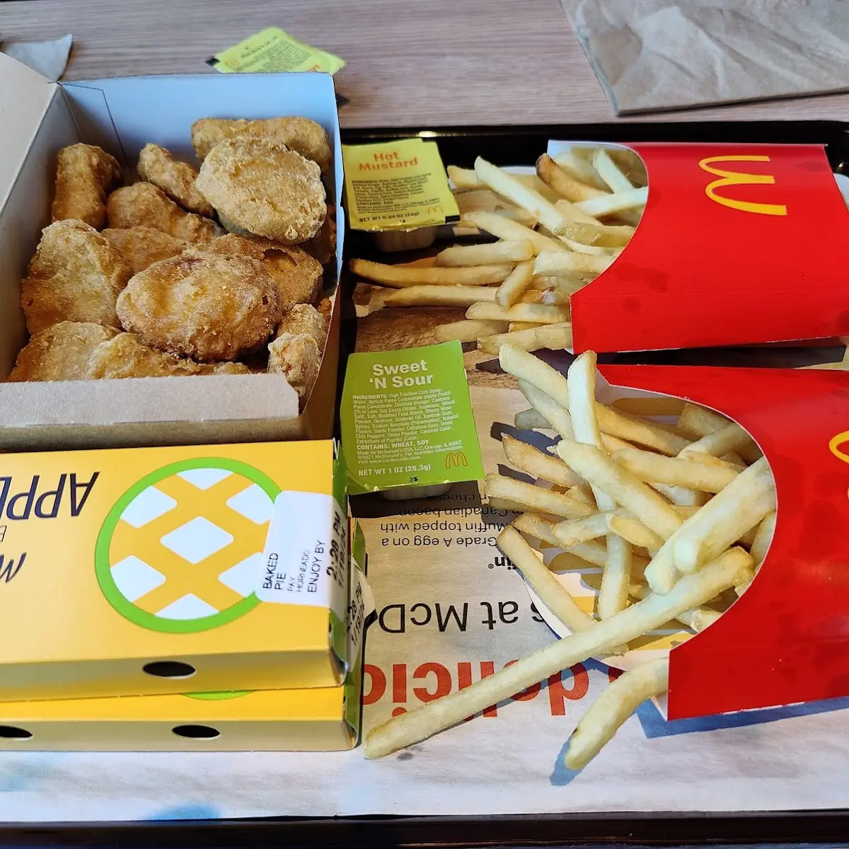 Chicken Mcnuggets Fries & Apple Pies