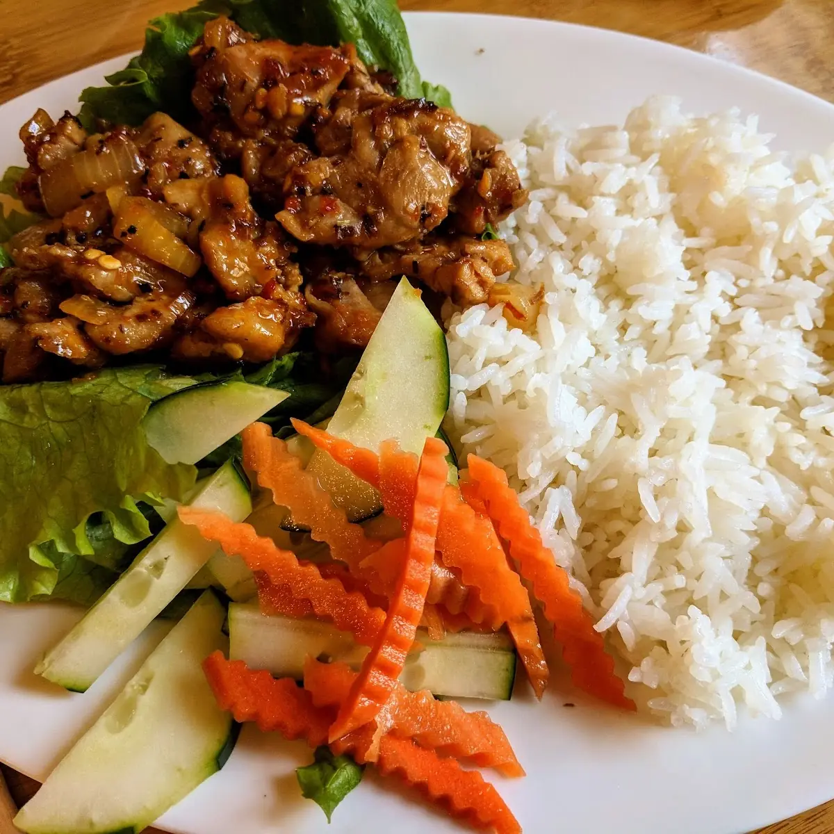 Cơm Sườn Nướng Bbq Pork Chop Over Firedrice