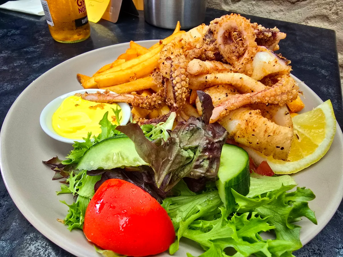 Lime and Pepper Calamari, The Location Cafe