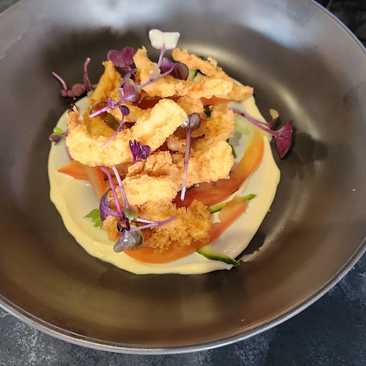 Sea Salt Squid Starter, The Location Cafe