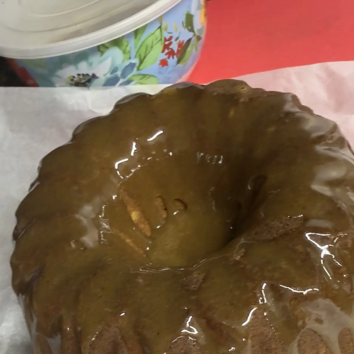 Sweet Potato Pound Cake with Glaze