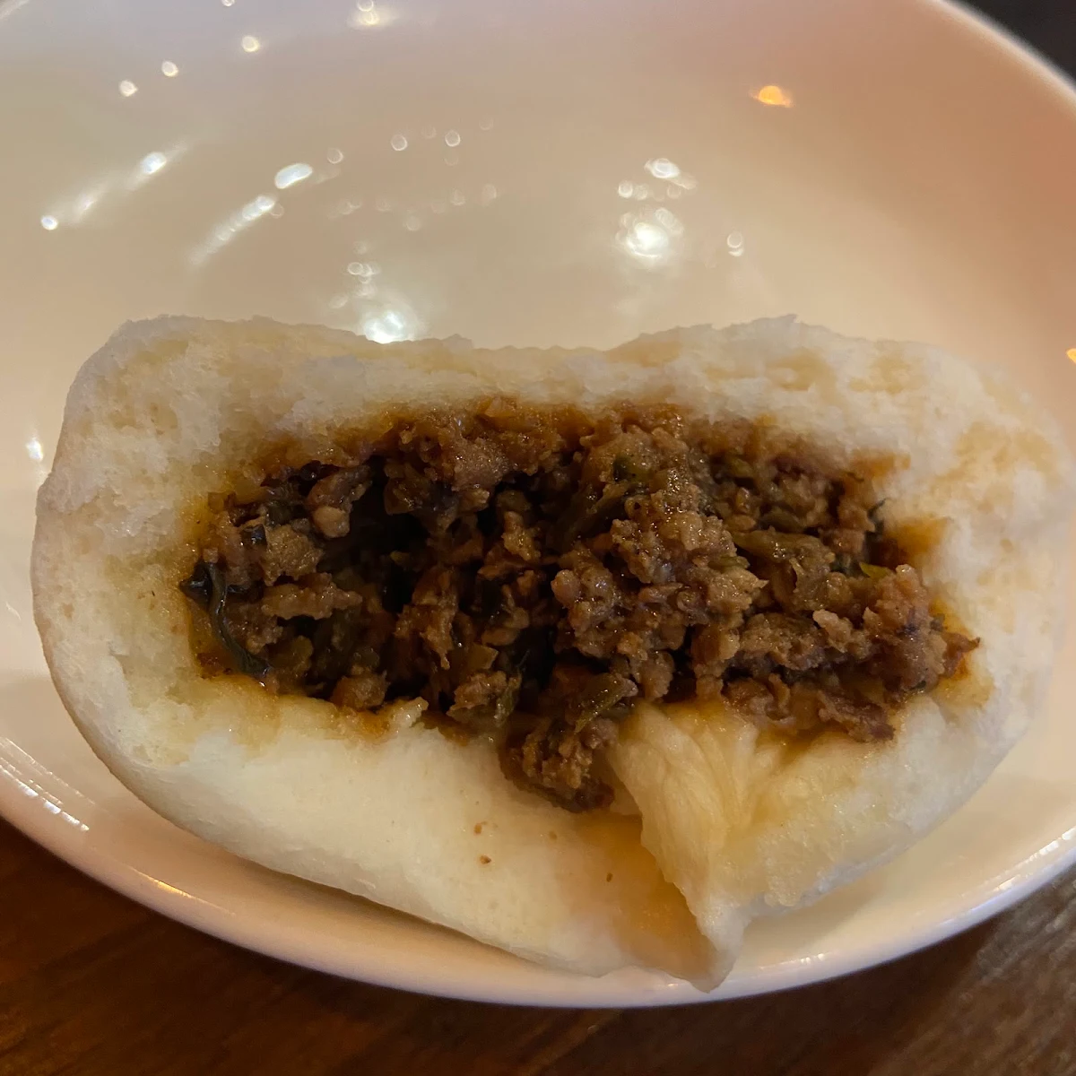 Minced Pork with Sour Bean Bun, Chengdu Spicy Restaurant