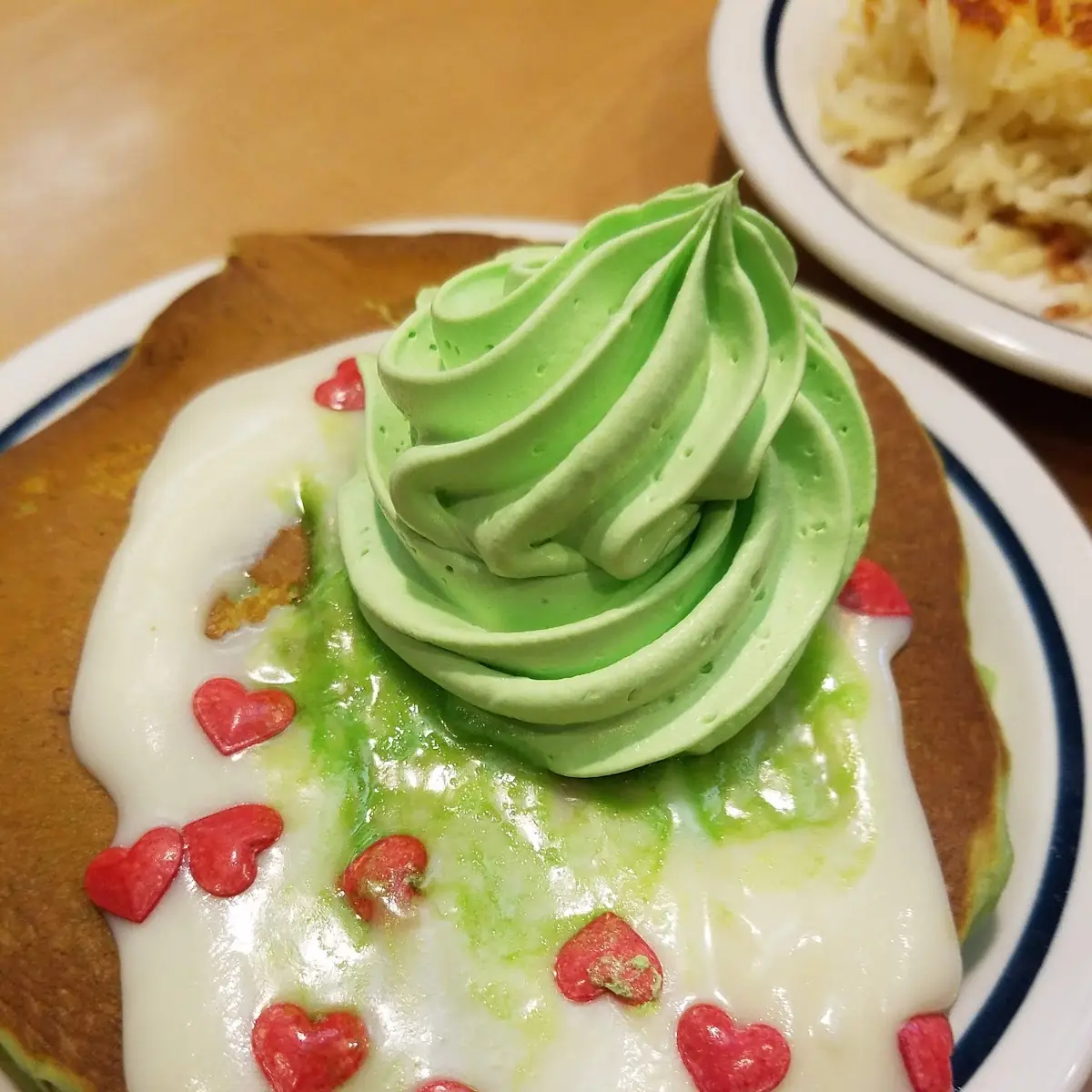 Grinch Pancake Combo