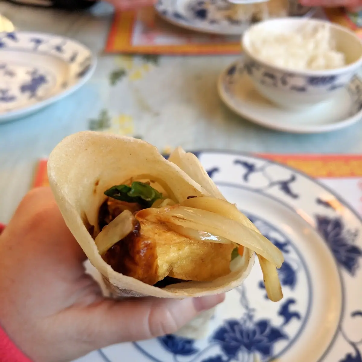 Moo Shu Tofu with Mixed Vegetables