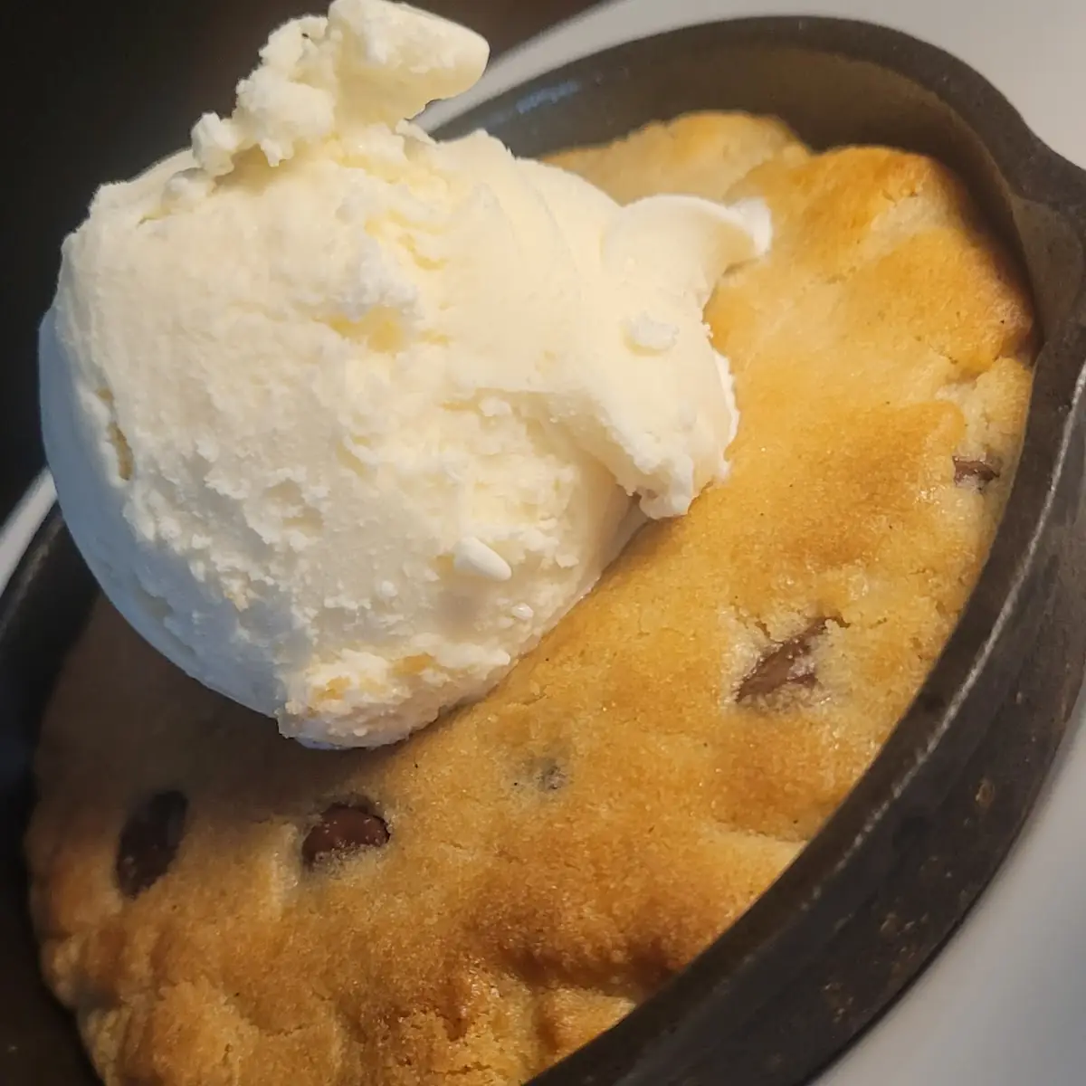 Brown Butter Chocolate Cookie Skillet