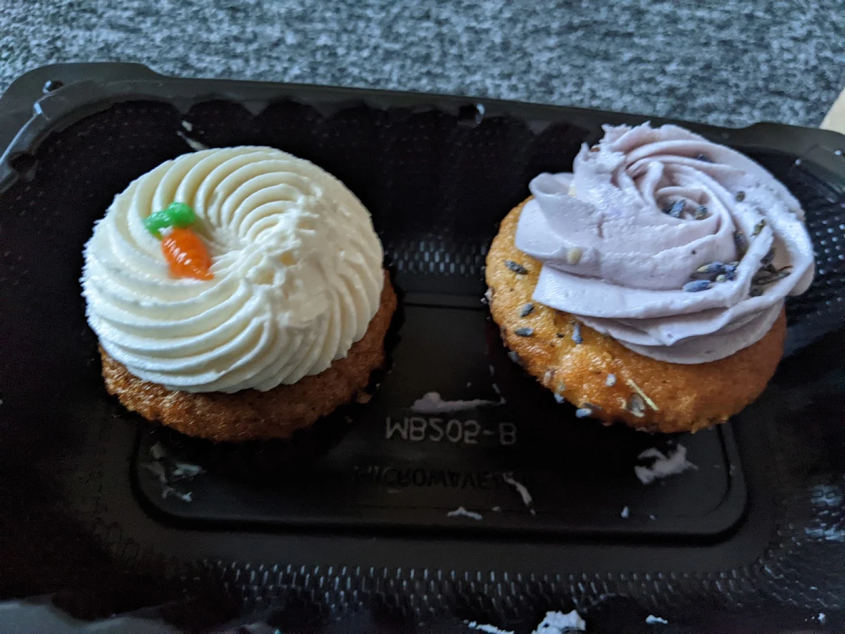 Carrot Cake and Lemon Lavender Cupcakes