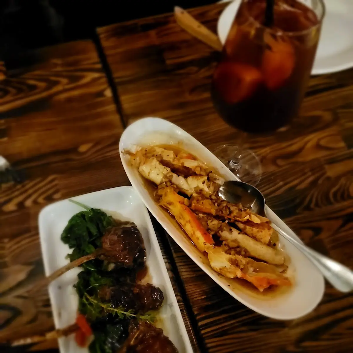 Tin Crab and Lamb Chops