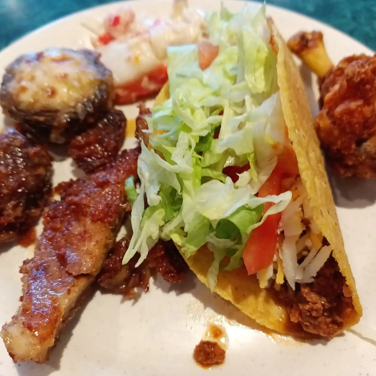 Peanut Butter Chicken and Taco