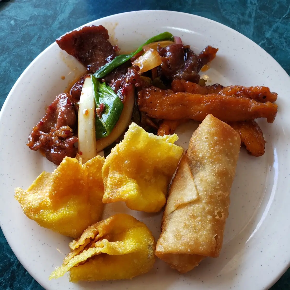 Rangoons and Egg Roll