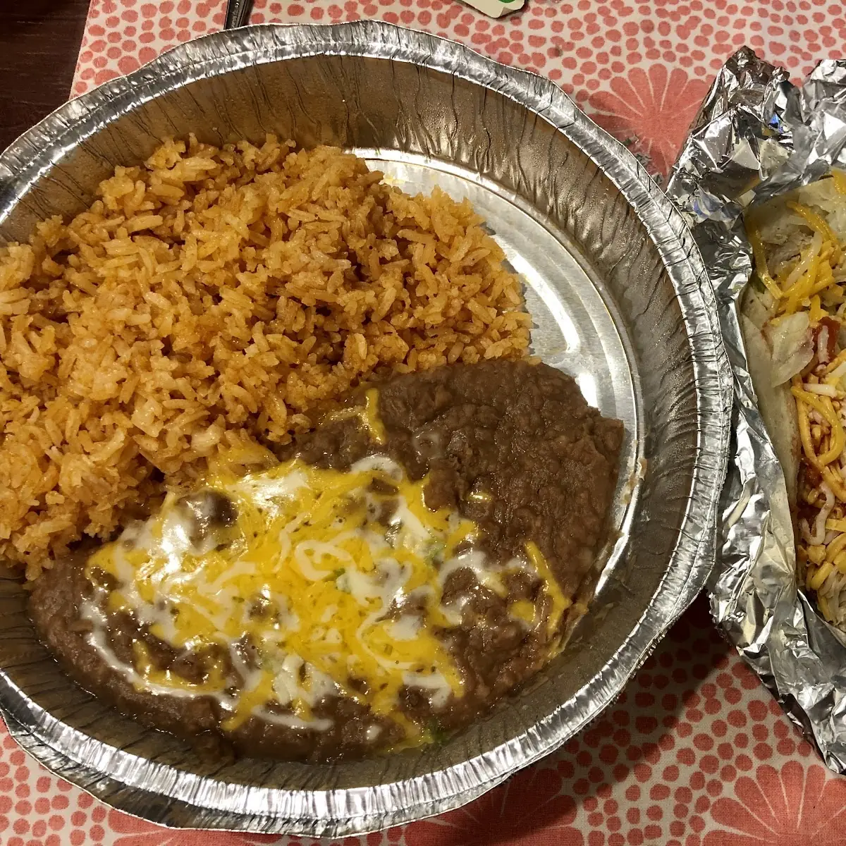 One Chicken Taco Rice & Beans