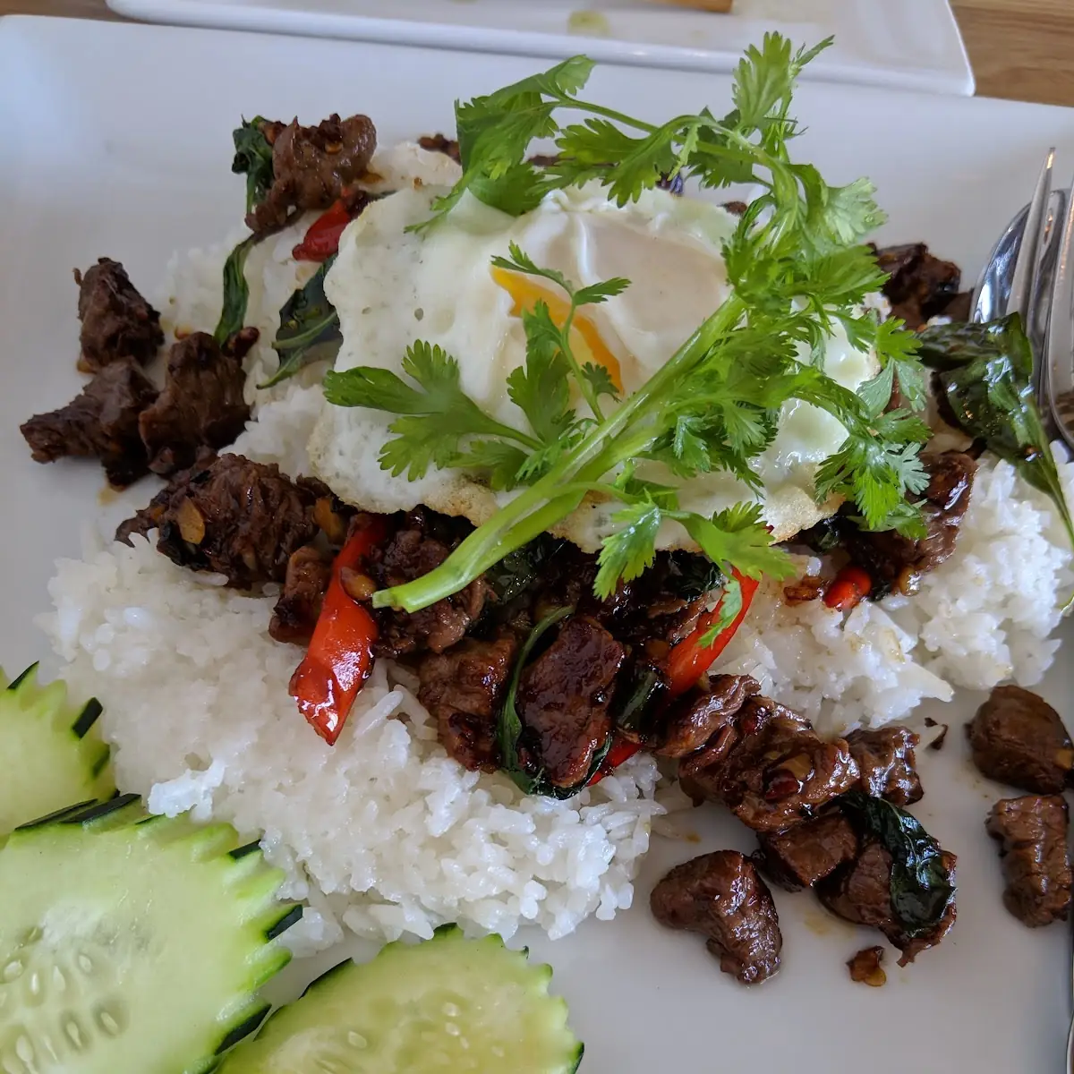 Spicy SA-Te Basil Fried Rice