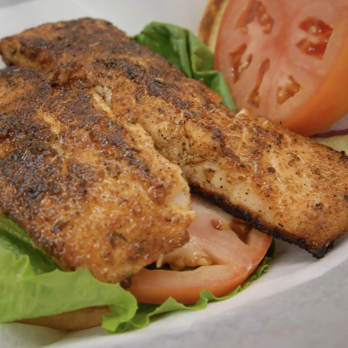 Blackened Salmon Sandwich