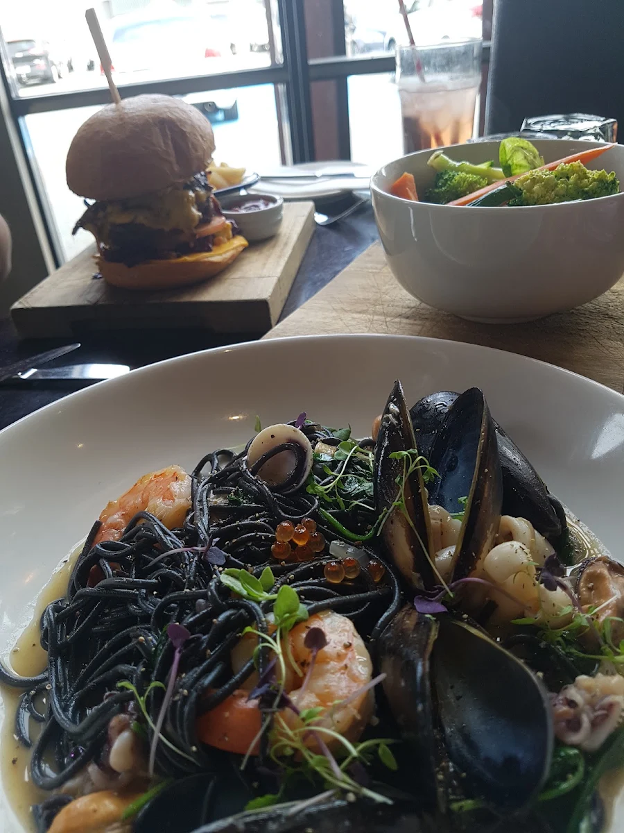 Squid Ink Seafood Pasta, The Kewdale Tavern