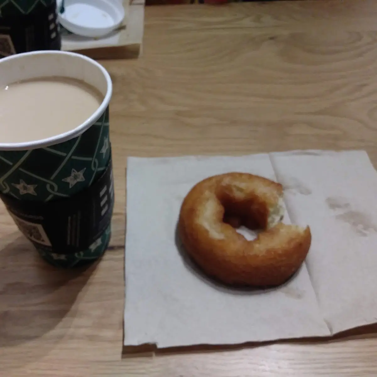 Coffee Refill & Old Fashioned Glazed Donut